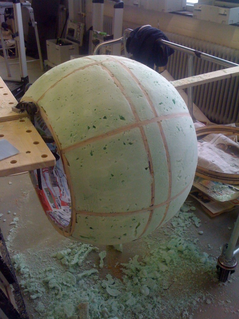 The PU was made smooth by sanding