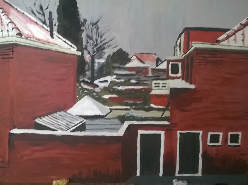 Brick buildings in Delft