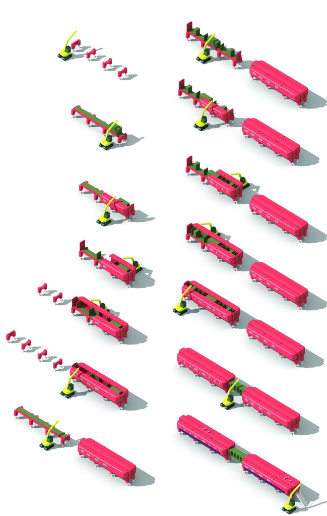 The 14 assembly steps