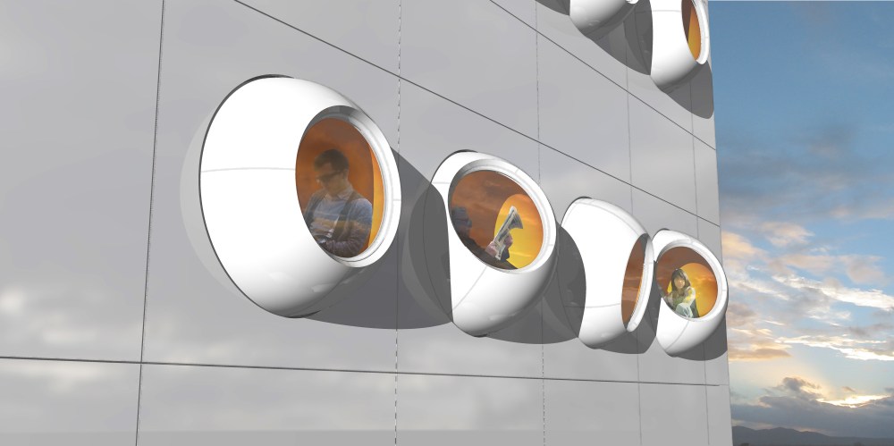 The iWindow offers a quiet space to sit in